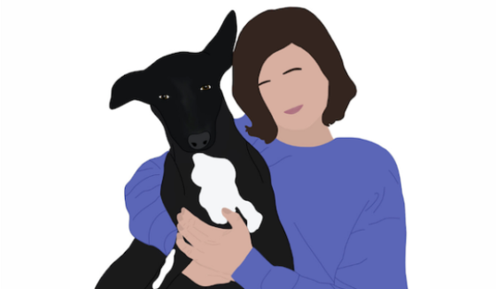 Illustration of Helen Summerfield-Brown from Stray Dog Support