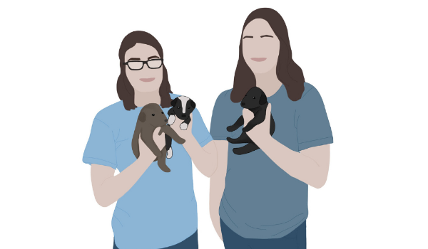 Illustration of Sarah Roehm and Beth Stembridge of Fixing the Boro