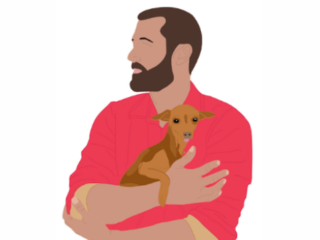 Illustration of Zach Skow from Marley's Mutts