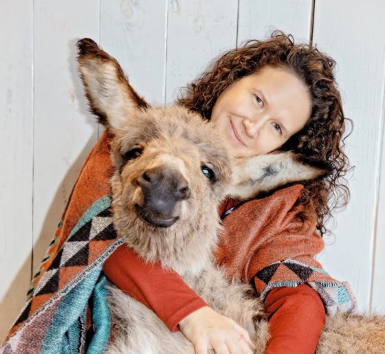 tawnee preisner with donkey